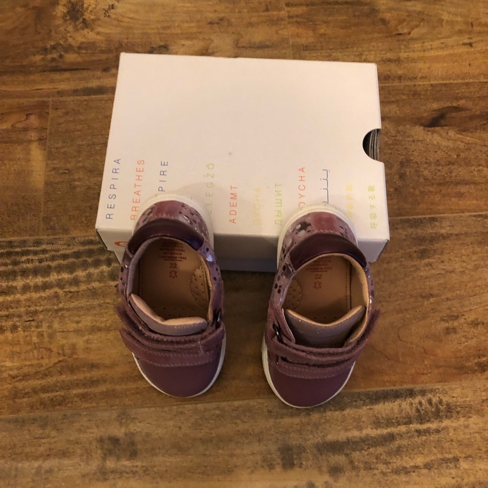 Geox Baby Toddler Girl Biglia Shoes, Dark Rose Prune, US 6.5, EU 22 - Picture 4 of 9